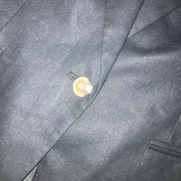 J. Crew Womens Black Petite linen-blend one-button blazer - Picture 9 of 11